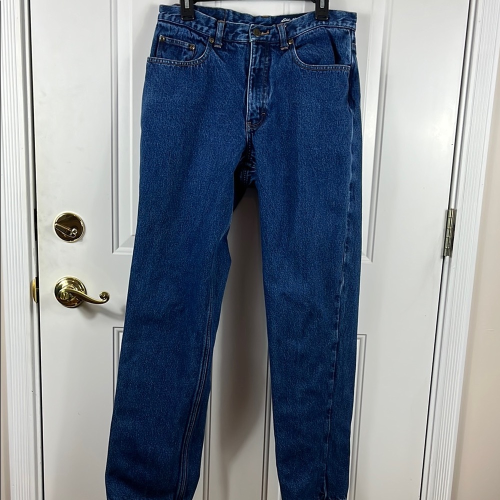 Eddie Bauer Men's Straight Leg Jeans - Deep Blue